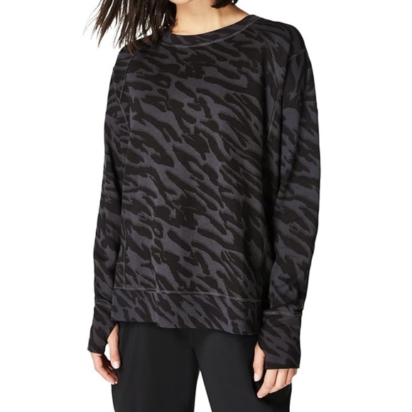 Sweaty Betty Tops - Sweaty Betty After Class Long Sleeve Crewneck Activewear Sweatshirt